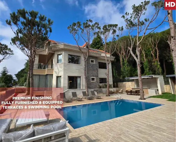 EXCLUSIVE ULTRA-LUXURY VILLA IN AINAB - ALEY | SEA & MOUNTAIN VIEWS | NATURE-INSPIRED INTERIORS