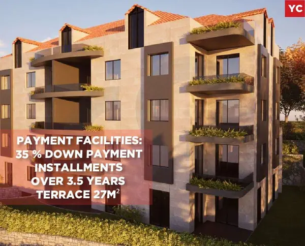 35 % down payment,3.5 years Installments terrace in jbeil Amchit