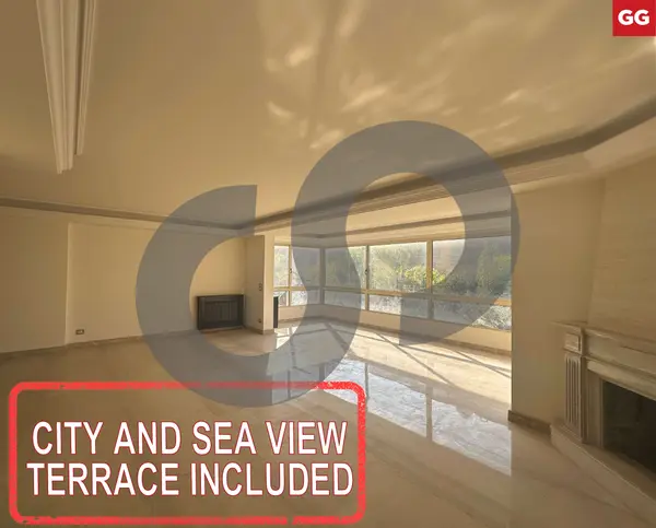 City and Sea View - Terrace Included -baabda