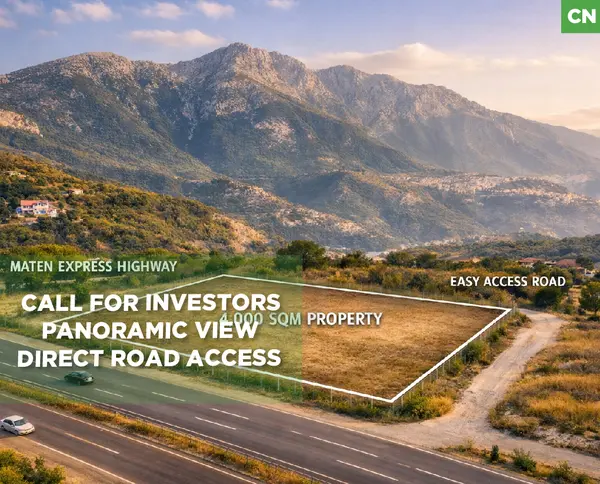 Panoramic Land/Direct road access/Metn - Baabdat