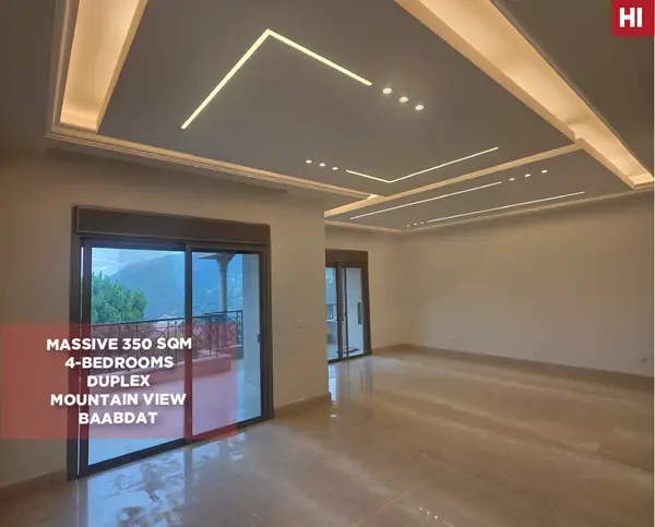 DUPLEX, MOUNTIAN VIEW, PRIME LOCATION, BAABDAT-METN