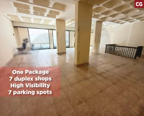 One Package 7 Duplex Shops 437 sqm for Sale – Ain El Remmaneh