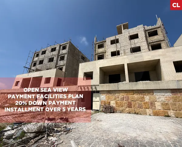 Open sea view/Payment facilities plan/Jbeil/Fidar