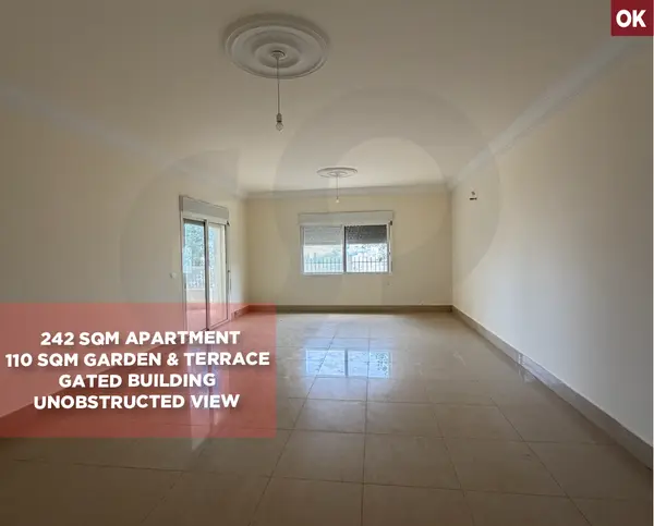 110 sqm Garden & Terrace | Unobstructed View | Very calm area| BHAMDOUN-ALEY