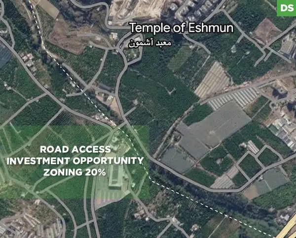 Land for Rent/Road access/Saida-/Wastani