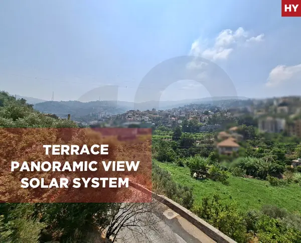 PANORAMIC VIEW/TERRACE/SOLAR SYSTEM/Baabda/Haret El Set