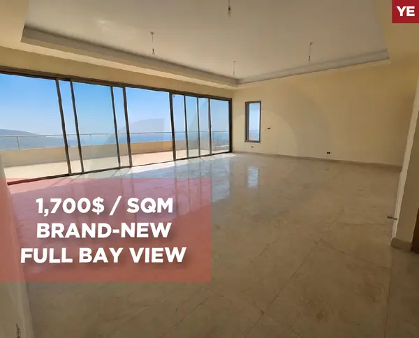Brand New/Full panoramic bay view/Huge salon/Keserouan/Adma