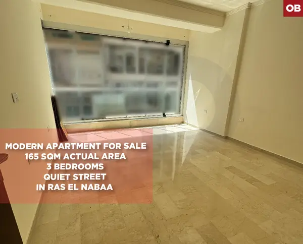 MODERN APARTMENT/Quiet Street/Beirut/Ras Al Nabaa