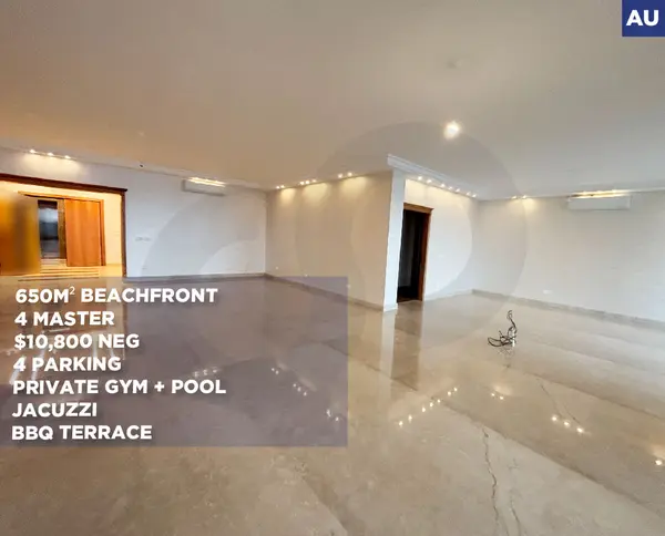 Beachfront apartment/sea access/exceptional size/Ain El Mreisse,beirut