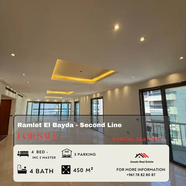 Apartment for Sale in Ramlet El Bayda