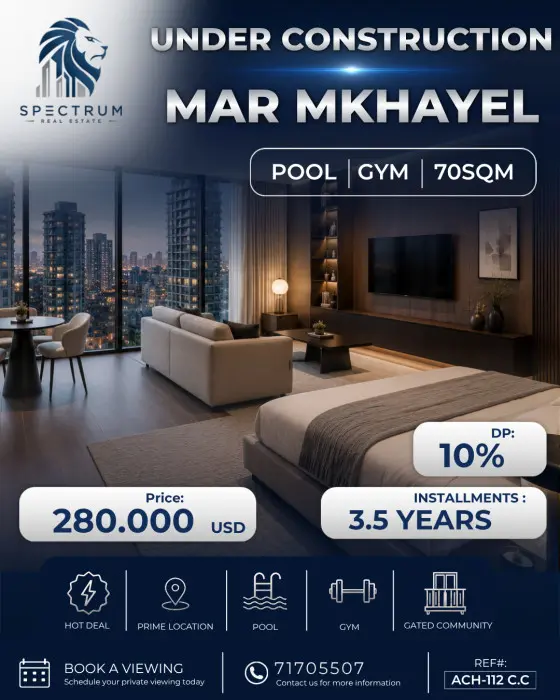 Studio For Sale In Mar Mikhael