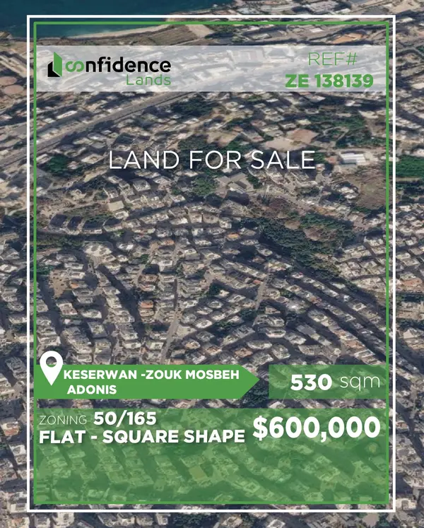 LAND FOR SALE IN ZOUK MOSBEH