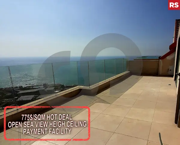 open sea view- Heigh ceiling - HALAT