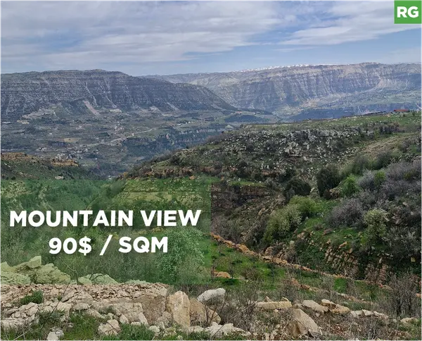 stunning open mountain view, prime area, Aaqoura