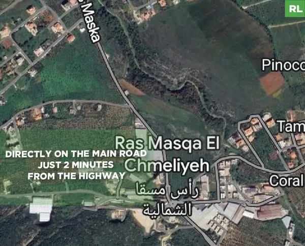 Land for sale/Directly on the Main Road/ Just 2 minutes from the Highway/RAS MASKA-KOURA