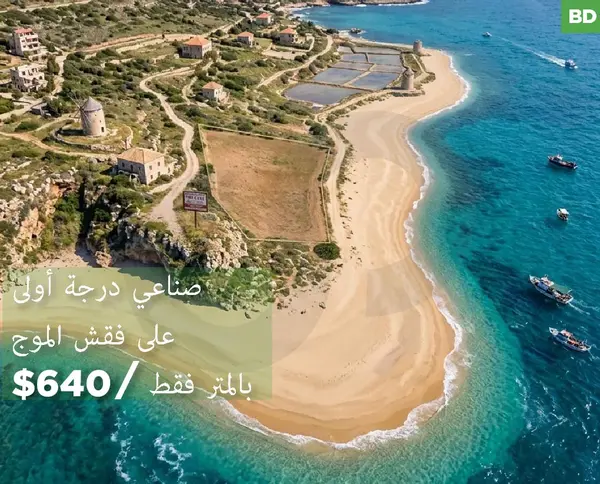 INDUSTRIAL LAND/prime land directly on the sea in BATROUN