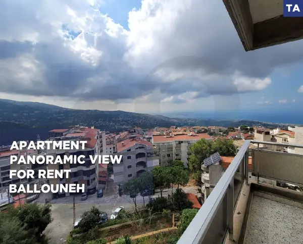 Apartment with Panoramic View – Rent – Ballouneh