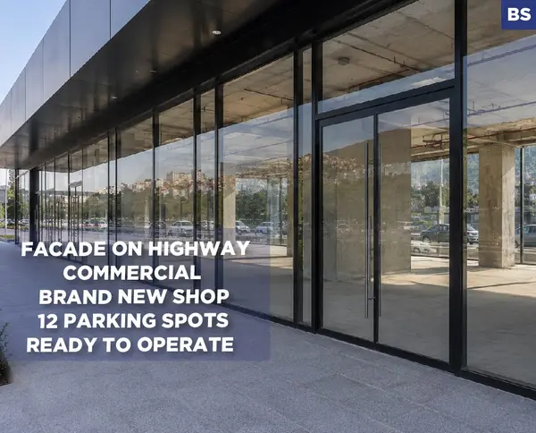 Commercial Brand New Shop For Rent/Facade On Highway in Zalka