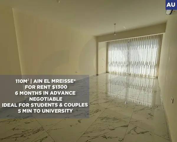 Well-Maintained RENTAL APARTMENT/AIN AL MRAISE,BEIRUT