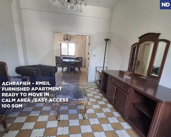3 Months in Advance/furnished/easy access/spacious /achrafieh,beirut