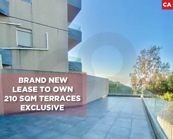 Fatqa | lease to own | pay 50% and install the rest for 3 years | Brand New | 210 sqm Terraces