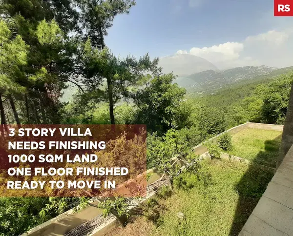3 story villa in hsoun jbeil , on 1000 sqm land , needs finishing