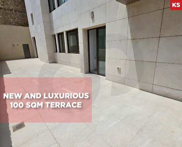 SPACIOUS/ 100SQM TEARRACE 3 minutes to Highway IN BAABDA