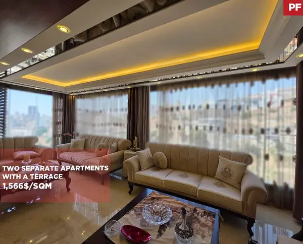 Two Separate Apartments with a Terrace/well-maintained building/Hazmieh ,BAABDA