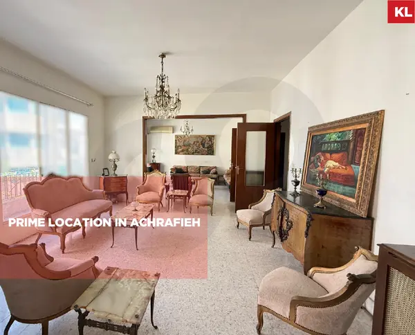 Prime Apartment for Sale/Easy access/Very well-maintained building/ACHRAFIEH-BEIRUT