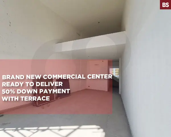 New Office/ Commercial Center/Terrace /Monthly installments /Baouchriye,metn