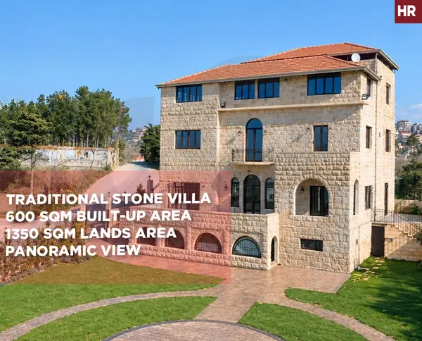 Lebanese Stone Villa/triplex/Elegant Architecture/easy access/ALEY