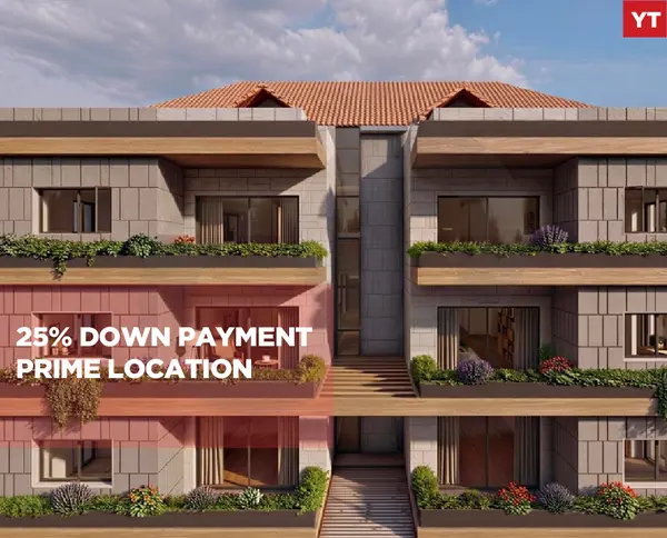 25% down payment/Prime location/located in a peaceful and quiet residential area/AMIOUN-KOURA