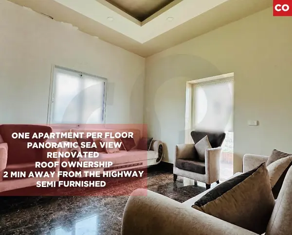 parking, 5 balconies, sea view, renovated, Aamchit