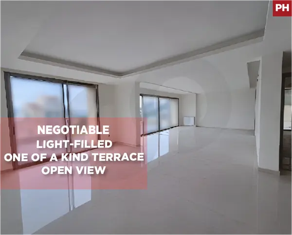 Spacious & Bright, open view, terrace, Mansourieh