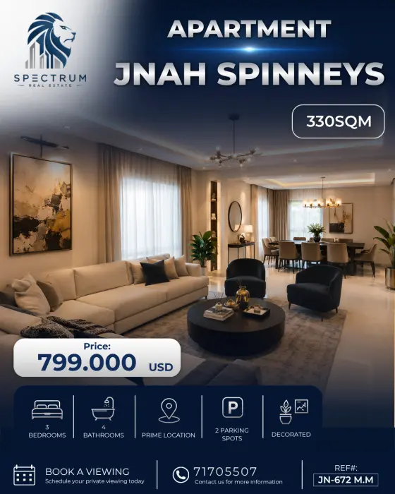 Apartment For Sale In Jnah