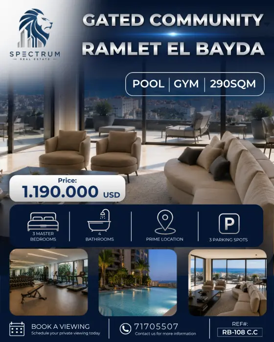 Apartment For Sale In Ramlet El Bayda