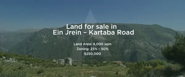 Land for Sale in Ein Jrein – Kartaba Road