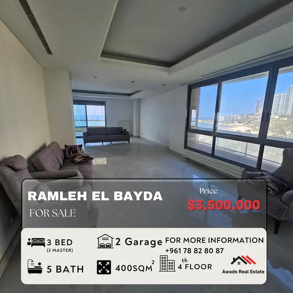 Apartment for Sale in Ramlet El Bayda
