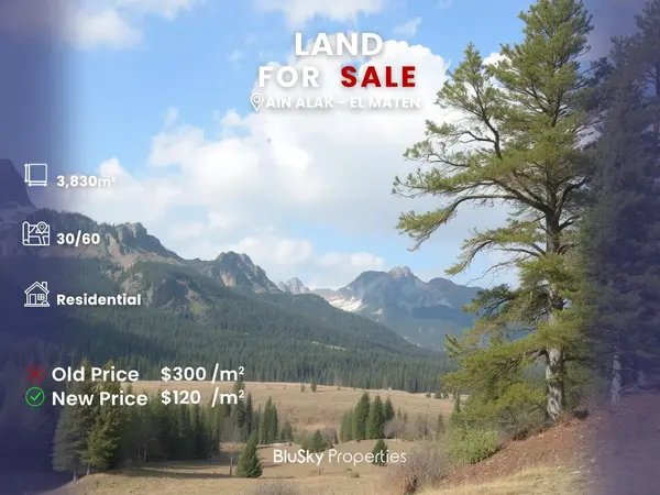 Land 3,830m² for Sale in Ain Alak