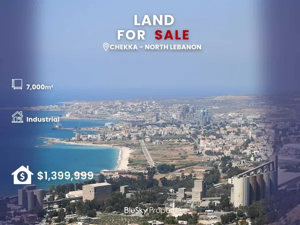 Land 7,000m² for Sale in Chekka