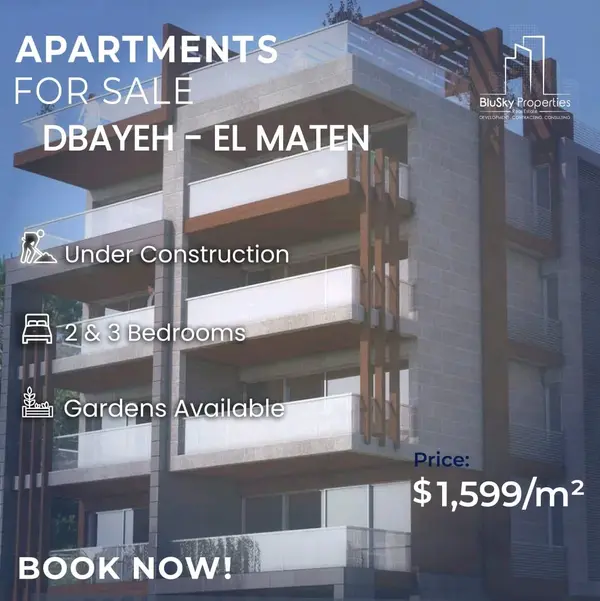 Apartment + Garden for Sale in Dbayeh