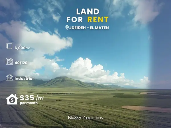 Land 6000m² for Rent in Jdeideh