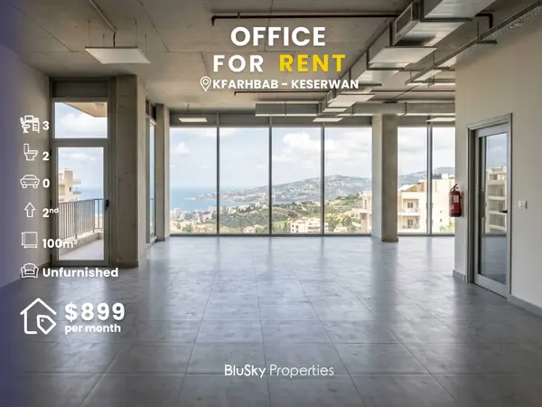 Office 100m² for Rent in Kfarhbab