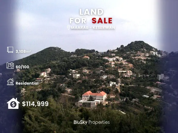 Land 3,108m² for Sale in Maarab