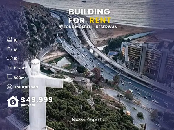 Building 600m² for Rent in Zouk Mosbeh