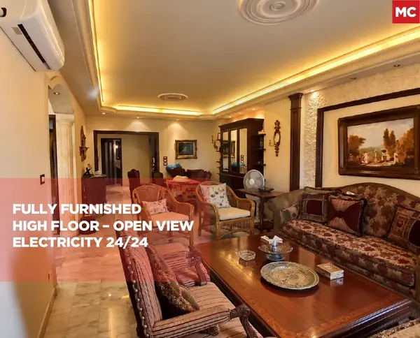 Spacious apartment for sale/Fully furnished/Very well-maintained building/AL ZARIF-BEIRUT