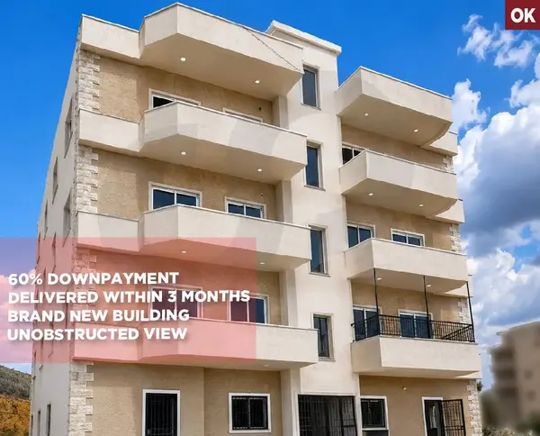 60% Down Payment/ Unobstructed View/prime location/RWAYSET SAWFAR,ALEY