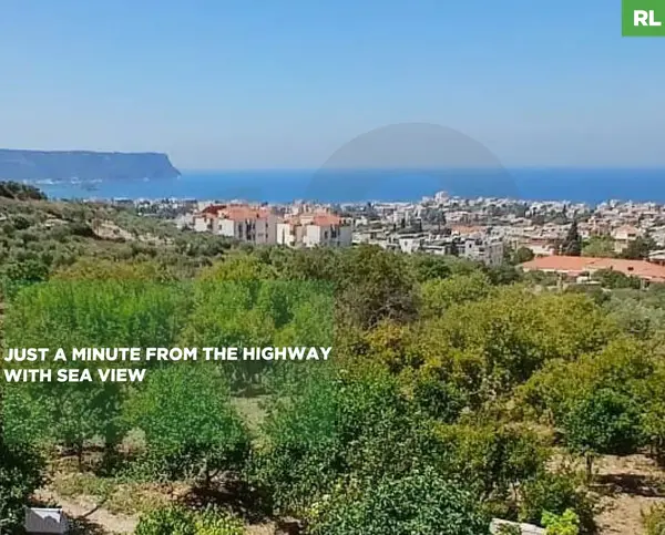 LAND/ just a minute from the highway with sea view/Batroun - Chekka / zoning 20/40