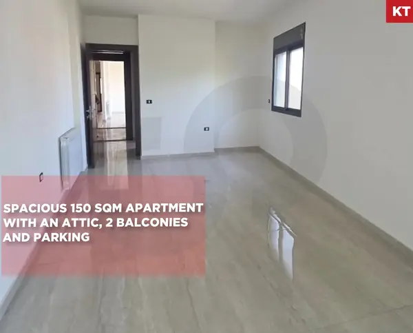 Spacious 150 sqm apartment with an attic/Beit El Kiko,METN