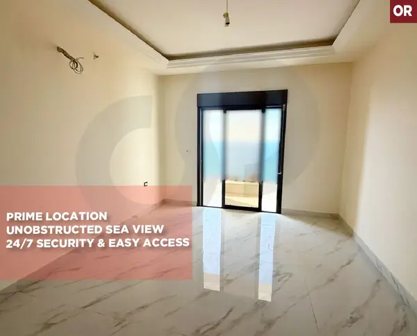 Spacious 180m2/Unobstructed Sea View/peaceful location/Dawhat el hoss,aley